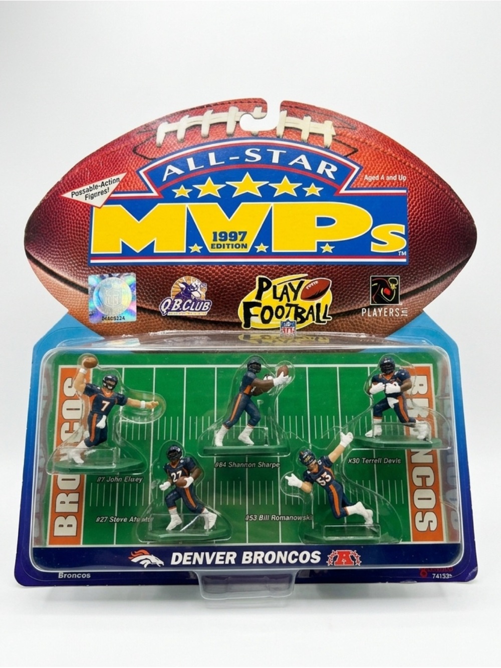 All-Star MVPs Denver Broncos Play Football Figure Set - Navy & Orange